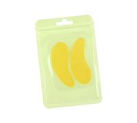 Generic 2 Pieces Eyelash Extension Eye Pad Reusable under Eye Pads Soft Silicone Lash Extension Patches Comfortable Suitable for Home, Yellow