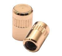 Generic 2 Pieces Pickup Selector Switch Tip Component Button Cap Brass Threaded Simple Installation Suitable for Musical Practices Performances A, Gold M3.5