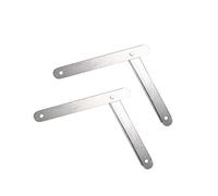 Generic 2 Pieces Reinforced Rod Hinge Replacement Kit Accessories Aluminum Folding Stand Suitable for Home Photography Herringbone, White