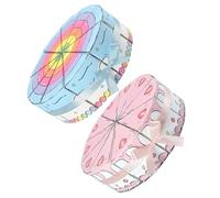 Generic 2 Sets Birthday Party Blind Boxes Cake Slice Shaped Candy Boxes Triangle Cookie Paper Biscuit Pastry Holder for Party Favors Individual Cake Slice Candy Containers