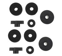 Generic 2 Sets Cymbal Stand Wing Nut and Felt Washer Set with Plastic Cymbal Holder, Shock Absorbing and Protective Drum Accessory for Band Rehearsals and Studio Use