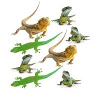 Generic 2 Sets Lizard Stickers for Car with Cute and Realistic Appearance, Adhesive Waterproof Decals, Decorative 3D Animal Car Bumper Stickers for Truck, Van and Hood