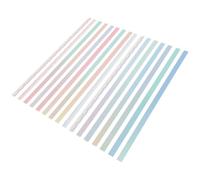 Generic 2 Sets of Assorted Colour Long Sticky Strips Pet Reading Tabs with Writable Surface, Not Easy to Fall, for Students and Teachers Reading Markers