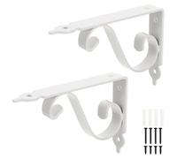 Generic 2 Sets Triangle Shelf Brackets Wall Shelf Fixed Brackets Heavy Duty Time-Saving Labor-Saving Premium Iron Material Simple Appearance Bathroom Shop