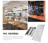 Generic 2 Sheets Business Operation Hours Sign Writable Pvc Store Opening Signs Stickers Easy to Stick Remind and Inform Customers Business Time for Shops and Nail Salons