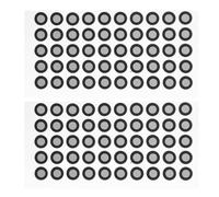 Generic 2 Sheets of Black High Reflectivity Pet Reflective Film Scan Marker Stickers for 3d Scanners, Optimal Thickness Tear-resistant 3d Scanning Marker Dots for Accurate Scanning