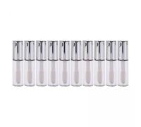 Generic 2 X 10-piece Tubes Empty Lip Balm Containers Mini Cosmetic Bottles Refillable Transparent with Brush for Travel DIY Making Woman