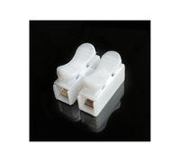 Generic 20~100Pcs 2P 3P CH-2 CH-3 Spring Wire Quick Connector G7 Electrical Crimp Terminals Block Splice Cable Clamp Fit Strip(CH-2,100PCS)
