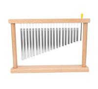 Generic 20 Note Bar Chime Percussion Instrument Wooden Base Desktop, Tuned Metal Tubes for Relaxation, Meditation, Yoga, Orff Music Class, Classroom Rhythm Enlightenment