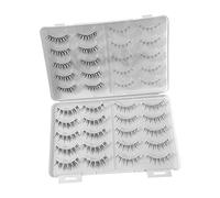 Generic 20 Pairs False Eyelashes Individual Clusters Kit Reusable Synthetic Artificial Eyelash Extension Waterproof Suitable for Women Parties We