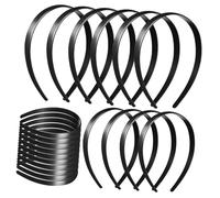 Generic 20 Pcs Black Headband Headbands for Headband for Teens Simple Headbands Bulk Thin Head Bands for Women Girl Women's Plastic