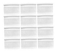 Generic 20 pcs Clear Plastic Bridal Hair Combs for Women Teeth Transparent Hair Accessories and Fade-resistant Inserts for Parties and Everyday Use