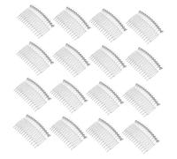 Generic 20 Pcs Transparent Plastic Hair Comb Insert 20pcs Clip Ponytail Face for Women Dryer Pins Hairstyles Hair Comb for Wedding Combs for Women Wedding Bridal Hair Comb Hairpin Ties Rat