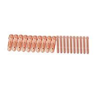 Generic 20 Pieces Torch Collector Accessories Kit Consumables Copper Argon Tungsten Body for WP17 WP18 Practice Workshop Home, Aperture Dia1.6mm