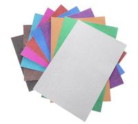 Generic 20 Sheets Sparkle Cardstock Papers Sticky Handcraft Paper Self Adhesive Eva Gold Powder Light Weight DIY Embossing Random Color