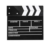 Generic 20 X 20cm Dry Erase Black Wooden Clapper Board for Director, Perfect for Movies, Main Function for Camera Photography
