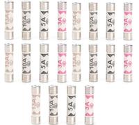 Generic 20 x Mixed Household Fuses, 13 Amp, 5 Amp, 3 Amp, Ceramic, IEC 60269, Fuse