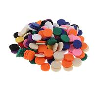 Generic 200 Aromatherapy Felt Refill Pads Replacement Pads Perfume Pads Made of Absorbent Felt Material for Necklace Jewelry Car Pendants, Mixed