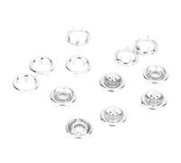 Generic 200 Pcs Prong Snap Button Fastener Lightweight Durable for DIY Projects Home Repairs Silver Copper