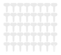 Generic 200 Pcs White Plastic Plant Labels, Garden Nursery T-Type Waterproof Plant Signs, 2 X 2.8 in / 5 X 7 Cm, for Herbs Flowers Vegetables