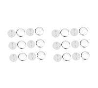 Generic 200 Sets 37mm Blank Pin Back Button Parts, Round Badge Button Making Kit for Badge Maker Machine