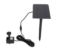 Generic 200L/H Solar USB/Solar Dual Power Supply Practical Energy Saving Fountain Pump with Different Nozzle for Bird Bath Pool Decor ABS Material Pool, Fish