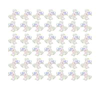 Generic 200pcs Resin Nail Art Decoration Wedding Nail Charm Mini Bow Nail Art Jewelry DIY Nail Decoration 3D Bow Nail Women Kawaii Charms Resin