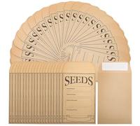 Generic 200pcs Small Kraft Paper Envelopes for Seeds Coin Cash Money Storage, Tiny Brown Kraft Seed Envelopes Suitable for Office and Mailing Supplies