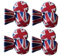 Generic 200pcs Union Jack Paper Muffin Cases Disposable Small Cupcake Liners for Baking Party Dessert Christmas Cake Cups