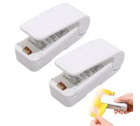 Generic 2024 New Mini Bag Sealer, Portable 2-in-1 Handheld Kitchen Heat Sealer, White