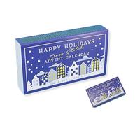 Generic 2025 Advent Calendar Cross Stitch Kit 24 Days Embroidery Kit for Beginner (Blue)