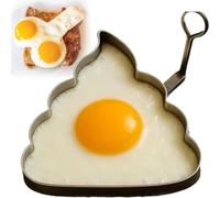 Generic 2025 New Funny Middle Finger Shaped Egg Mold, Metal Kitchen Gadget, Novelty Cooking Tool for Adults (B)