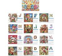 Generic 2026 Calendar Kit Christmas Elf DIY Art Desk Calendar