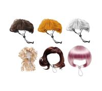 Generic 2026 Dog Wig Pet Wigs Funny Dog Cat Wigs With Adjustable Elastic Bands Soft Breathable Mesh Pet Costume Hairpieces For Halloween Party Cosplay For Small Medium Pets Dress Up