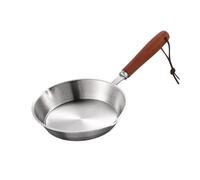 Generic 2026 Frying Pan, Stainless Steel, Non-Stick Coating, Egg Pan, Hobs, Induction Cooking Pan, 1 Piece (Light Grey, 12.7 x 12 x 2.5 cm)