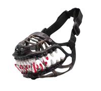 Generic 2026 Halloween Dog Mouth Guard Werewolf Muzzle With Bite Protection For Dogs Scary Dog Muzzle With Teeth Creepy Dog Costume With Large Teeth Funny Pet Accessory Halloween Party，31cm