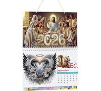 Generic 2026 Jesus DIY Diamond Dots Painting Kit Diamond Art Home Paper Desk Calendar