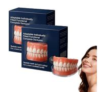 Generic 2026 New Functional Dentures, Silicone Full Dentures, Soft Denture Reline Kit, Natural-Looking, Soft and Comfortable, 2 Set