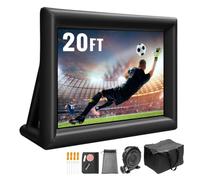 Generic 20FT Inflatable Movie Projector Screen With Washable Air Blower 16:9