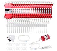 Generic 20PCs 400 Ml Halloween Blood Bag Beverage Containers Reusable IV Blood Bag Comfortable Beverage Pump for Halloween Cups, Drinks , Party Accessories