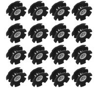 Generic 20pcs Bicycle Threaded Headset Lock Nut for Bike Fork and Frame, Steel and Plastic Construction, Increases Contacting Area and Reduces Wobbling, for Fork Repair and Cycling