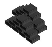 Generic 20pcs Black Silicone Charger Port Covers with Adorable Shapes, Easy to Use and Multi-functional Design, Classic and Simple Style USB Drive Dust Plugs for Electronics Protection