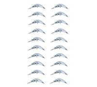 Generic 20pcs Blank Hard Lures Kit Unpainted Fishing Topwater Hard Lures Wobblers Minnow Lure Bodies Fishing Tackle (5cm/2g)
