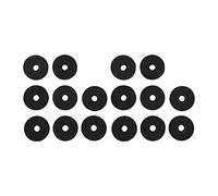 Generic 20Pcs Cymbal Replacement Accessories, Felt Pads and Plastic Sleeves Protect Cymbals Improve Sound Quality, with Standard Size, for Most Drum Kits (Black)