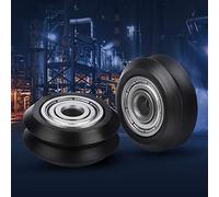 Generic 20pcs Durable V Groove Pulley 5mm Bore 625 Bearing Wheels for CNC Machines and 3D Printers Made of POM Material