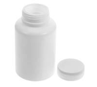 Generic 20pcs Empty Medicine Pill Bottle White Plastic Vials with Screw Cap Liquid Solid Powder Capsules Case Pill Tablet Holder Box Storage Container 120 Ml White