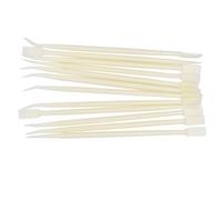 Generic 20pcs Eyelash Pick Stick Set Lightweight Plastic Grafting Rods for Eyelash Planting and Organising, Beige Colour for Makeup Application
