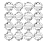 Generic 20pcs Furniture Air Vent Hole Covers Stainless Steel Circular Honeycomb Soffit Vents Modern Creative Design Not Easy to Block Beautiful Decor for New House Home