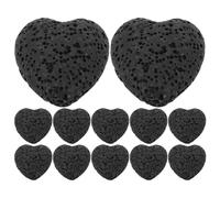 Generic 20pcs Heart-shaped Lava Rock Diffuser Stones for Aromatherapy, Portable Essential Oil Diffuser for Car and On-the-go Use, Stone No Batteries Required and Easy Maintenance