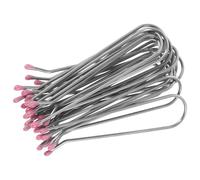 Generic 20pcs Hot Rollers Clamp Replacement Clips for Electric Hot Rollers U-shaped Metal Hair Curler Clips Ensuring Curling Effect Easy Replacement for Hair Styling